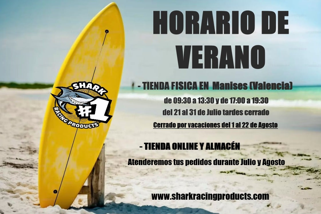 Horario de Verano Shark Racing Products